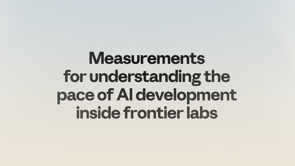Anthropic R&D Automation Index shows Claude leading 26% of measured AI R&D